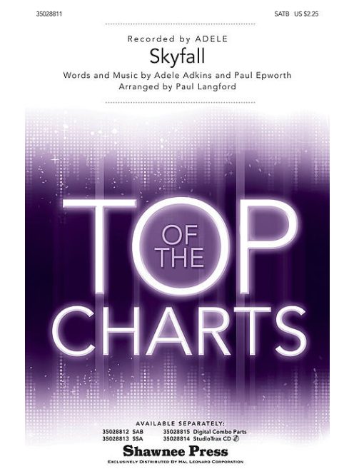 Adele Adkins-Paul Epworth: SKYFALL SATB-kórus