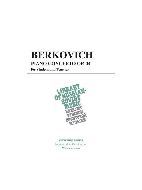 Berkovich: Piano Concerto op.44 for Student and Teacher