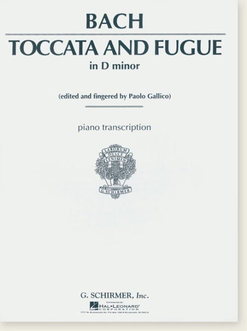Bach, Johann Sebastian: Toccata and Fugue in D Minor BWV565