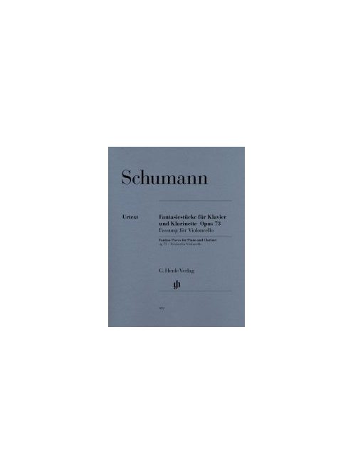 Schumann, Robert: Fantasy Pieces for Piano and Clarinet ( Violoncello version) op. 73