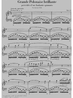   Chopin, Frédéric: Andante spinato and Grande Polonaise Brillante E flat major