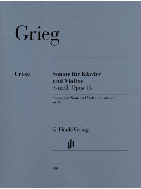 Edward Grieg: Sonate für Klavier und Violine C-moll Opus 45.