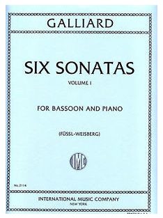 Galliard: Six Sonatas Vol.1.- for Bassoon and Piano