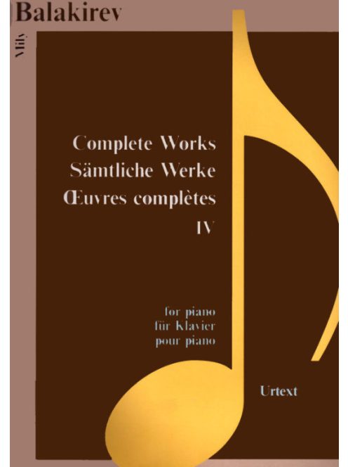 Mily Balakiev:  Complete Works IV.