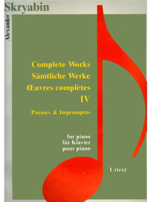 Alexander Skriabin:  Complete Works IV.