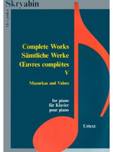 Alexander Skriabin:  Complete Works V.