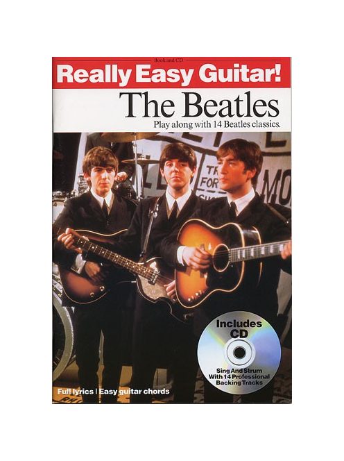 The Beatles:  Really easy guitar- 14 Beatles classic-TAB-CD melléklettel