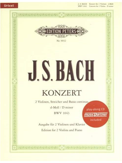 Johann Sebastian Bach:  D-Moll Kozert BWV 1043 - CD melléklettel
