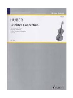 HUber Concertino G-moll opus 11 2 hegedűre és zongorára