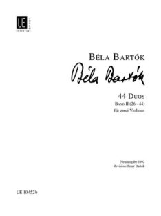 Bartók Béla 44 Duo két hegedűre (2-es kötet)