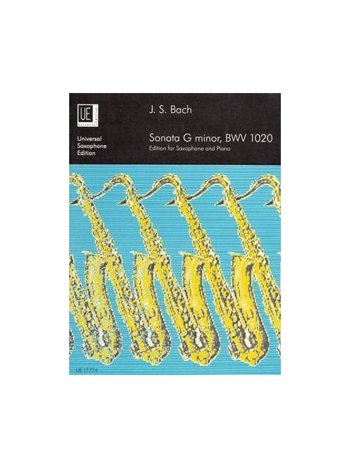 Bach: Sonata BWV 1020 G-minor Edition for Saxophone and Piano