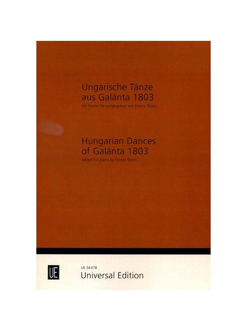 Galántai táncok 1803-zongorára (28 tánc)