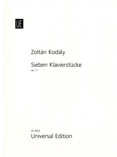   Kodály Zoltán: Sieben Klavierstücke-Hét zongoradarab-op.11(1918)