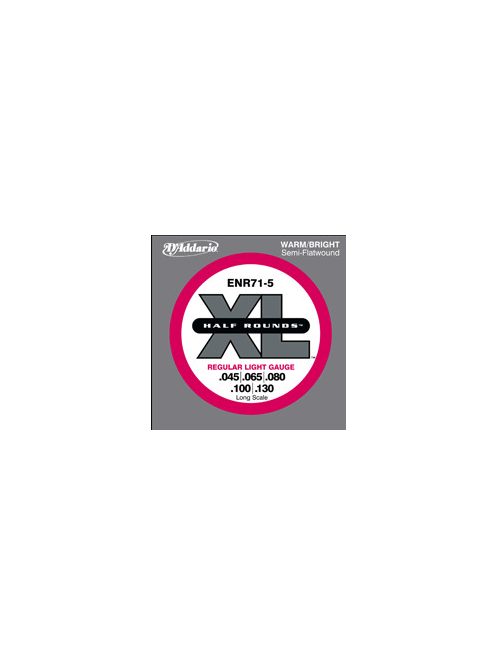 D'Addario Half Round 045-130 5 húros -készlet