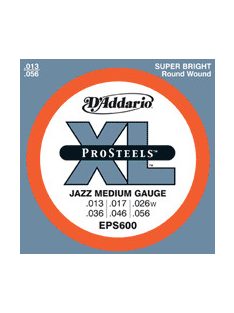 D'Addario pro steels 013-056 Jazz Medium - készlet