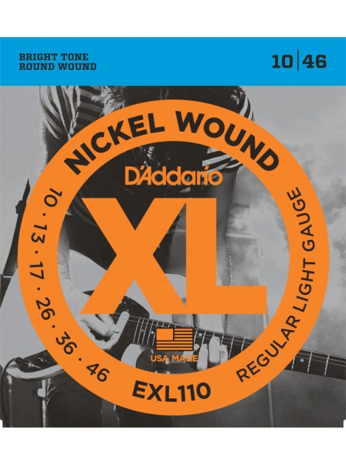 D'Addario nickel 010-046 Regular light - 10 készletes csomag (az ár 1készletre vonatkozik)