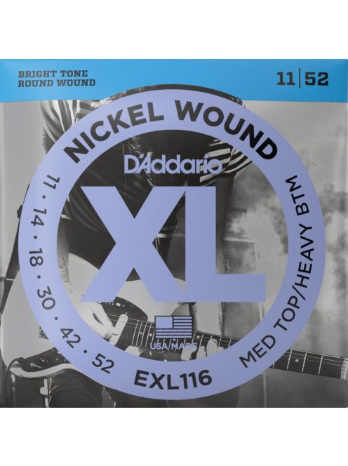 D'Addario nickel 011-052 Medium top/Heavy bottom - készlet