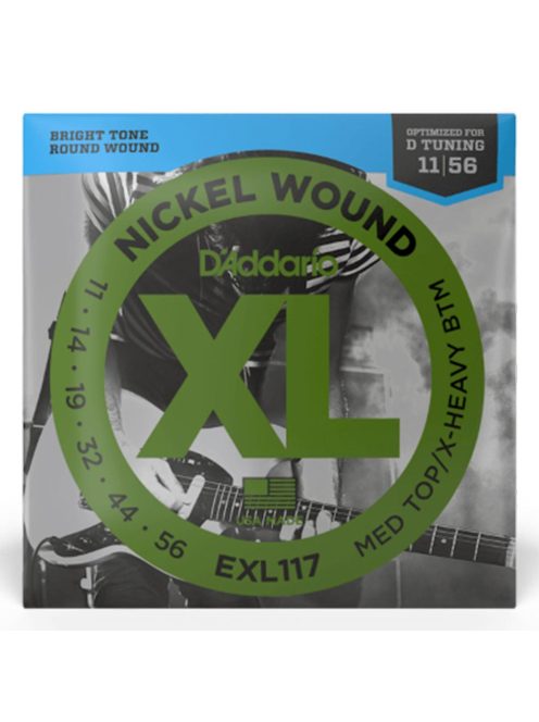 D'Addario EXL117 Nickel Wound 11-56 elektromos gitárhúr