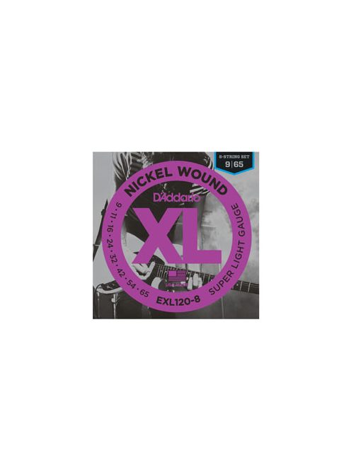 D'Addario nickel 009-065 Super light 8 húros - készlet