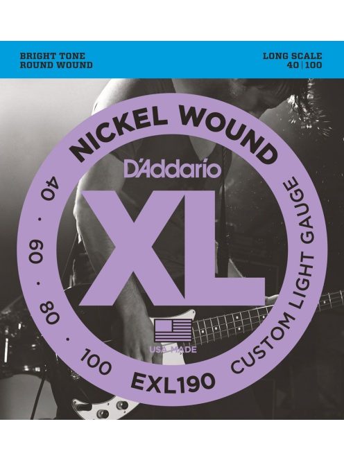D'Addario nickel 040-100 Long scale - készlet