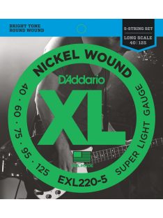 D'Addario Nickel 040-125 5 húros -készlet