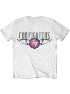Foo Fighters: Flash Wings (White) Unisex Póló