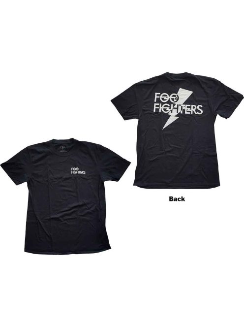 FOO FIGHTERS: FLASH LOGO (BACK PRINT) Unisex Póló