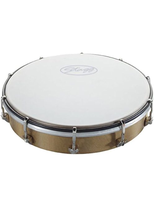 Stagg kompozit hangolható kézidob 10" (kb 27 cm)-szintetikus bőr, hangolókulcs tartozék
