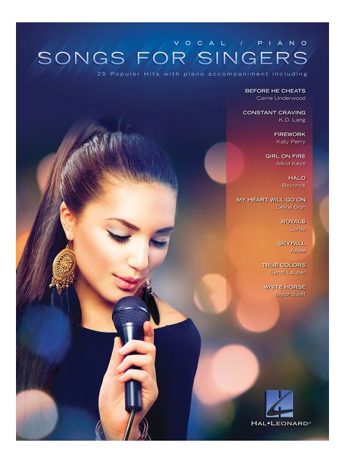 SONG FOR SINGERS: 25 Popular Hits with piano accomaniment including