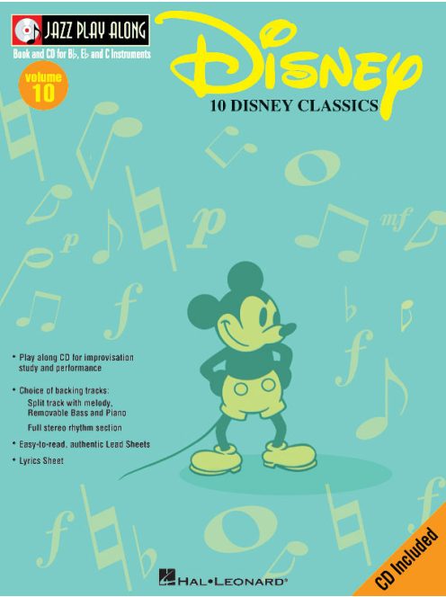 Disney 10-DISNEY CLASSICS letölthető hangzó melléklettel-Bb, Esz, C hangszerre
