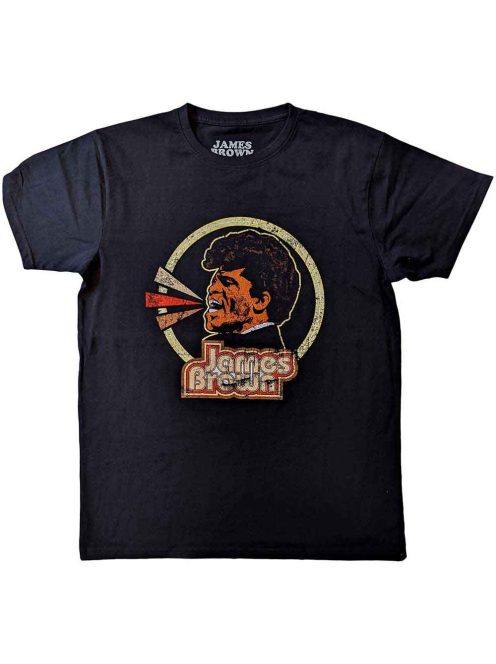 JAMES BROWN: CIRCLE & LOGO Unisex Póló