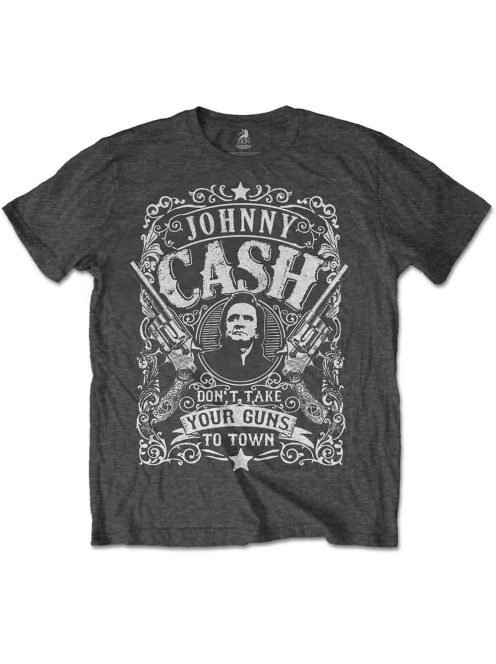 JOHNNY CASH: DON'T TAKE YOUR GUNS TO TOWN Unisex Póló