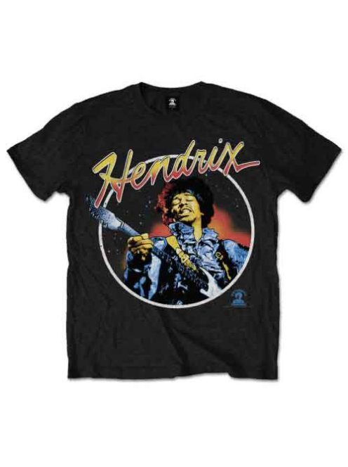 JIMI HENDRIX: SCRIPT CIRCLE Unisex Póló