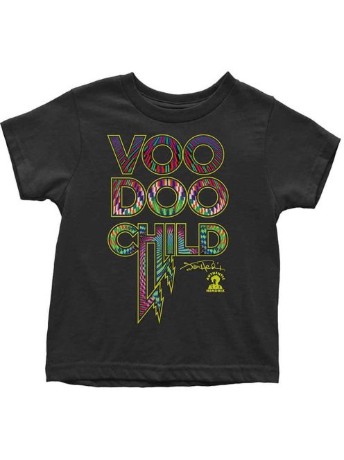 Jimi Hendrix: Voodoo Child (Black) Unisex Gyerek Póló