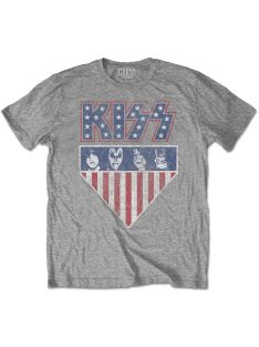 KISS: STARS AND STRIPES Unisex Póló