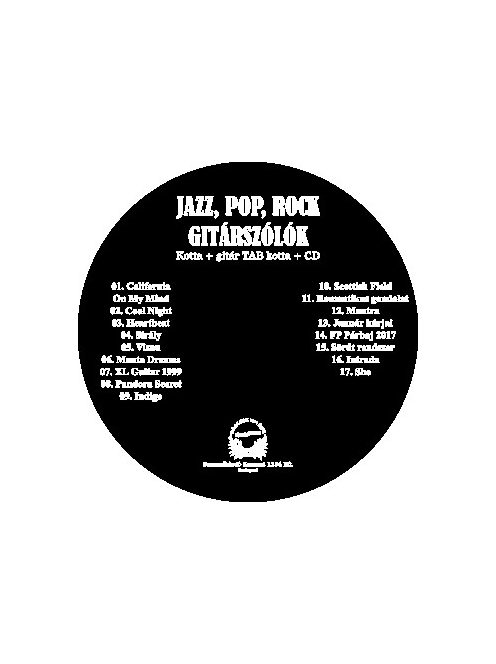 JAZZ, POP, ROCK gitárszólók CD melléklettel