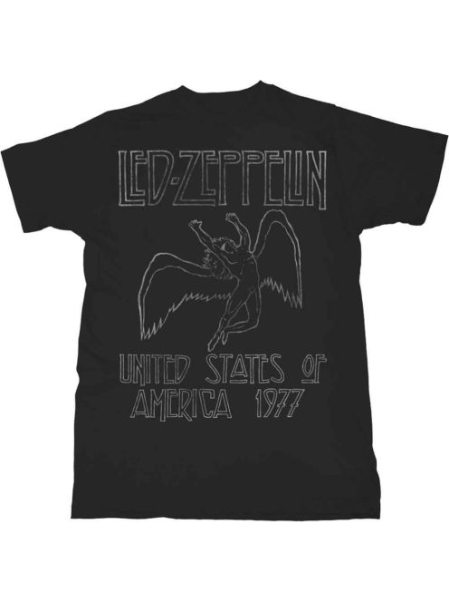 LED ZEPPELIN: USA '77. Unisex Póló