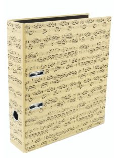  Kétgyűrűs mappa zenei motívumokkal-strapabíró laminált vastag karton