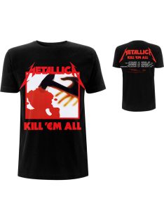   METALLICA: KILL 'EM ALL TRACKS (BACK PRINT) Unisex póló