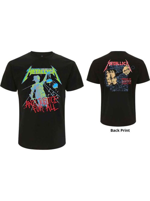 METALLICA: AND JUSTICE FOR ALL (ORIGINAL) (BACK PRINT) Unisex Póló