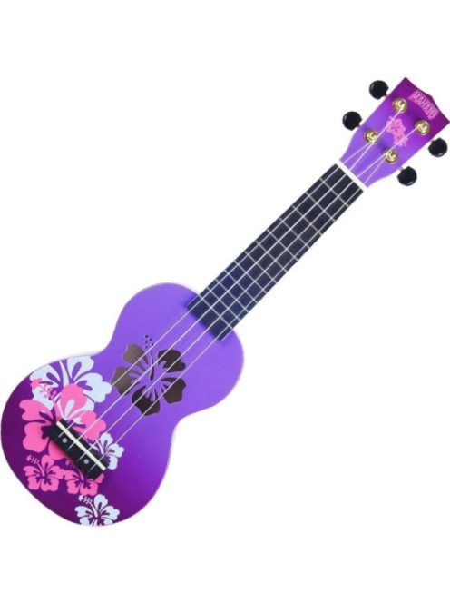 Mahalo Hibiscus Szoprán ukulele Hibiscus Purple Burst