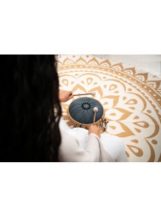   MEINL Sonic Energy Medium Octave Steel Tongue Drum, Navy Blue