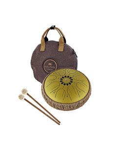   MEINL Sonic Energy Medium Octave Steel Tongue Drum 10" - C Major/8 Notes/432 Hz - Gold