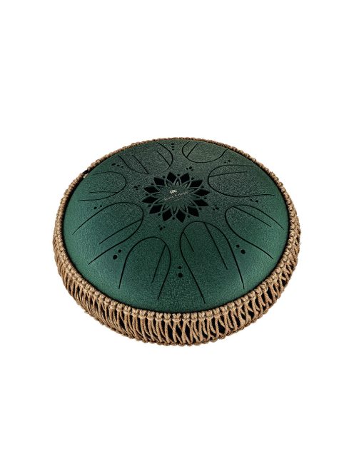 MEINL Sonic Energy Medium Octave Steel Tongue Drum, Dark Green, F# Minor (432 Hz)