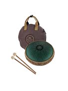 MEINL Sonic Energy Medium Octave Steel Tongue Drum, Dark Green, F# Minor (432 Hz)