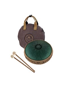   MEINL Sonic Energy Medium Octave Steel Tongue Drum, Dark Green, F# Minor (432 Hz)