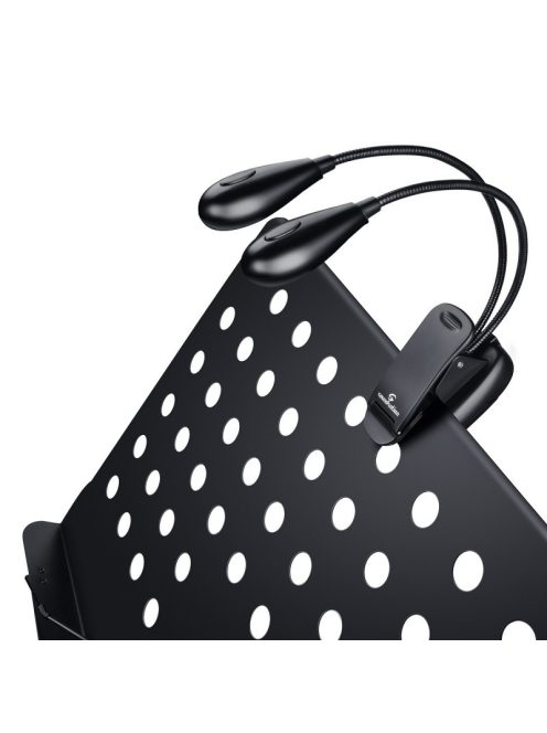 Csíptetős dupla kottalámpa (2x2 LED)