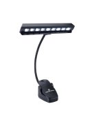 9 LED-es csíptetős kottalámpa