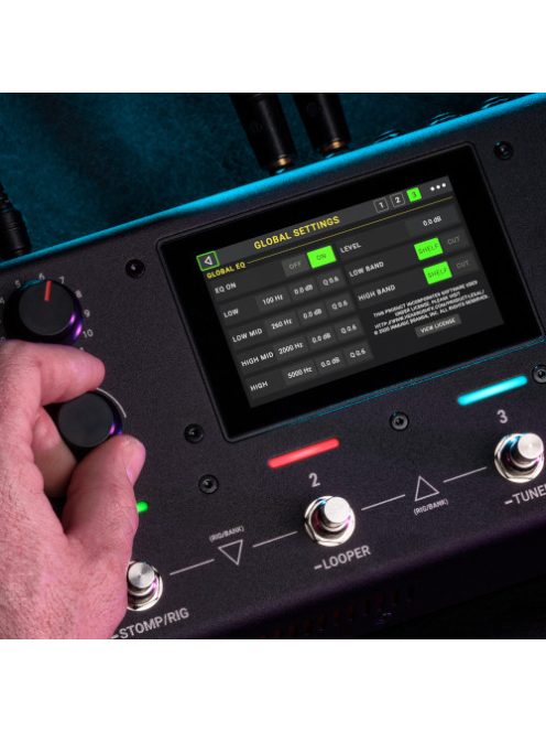 HeadRush gitáreffekt, pedálboard, 4" touchscreen, USB interface, 3 footswitch, exp.