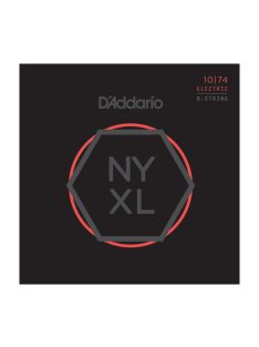 D'Addario NYXL 10-74 - 8 string - carbon fémötvözet